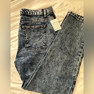 NWT American Apparel Acid Wash High Rise Jeans